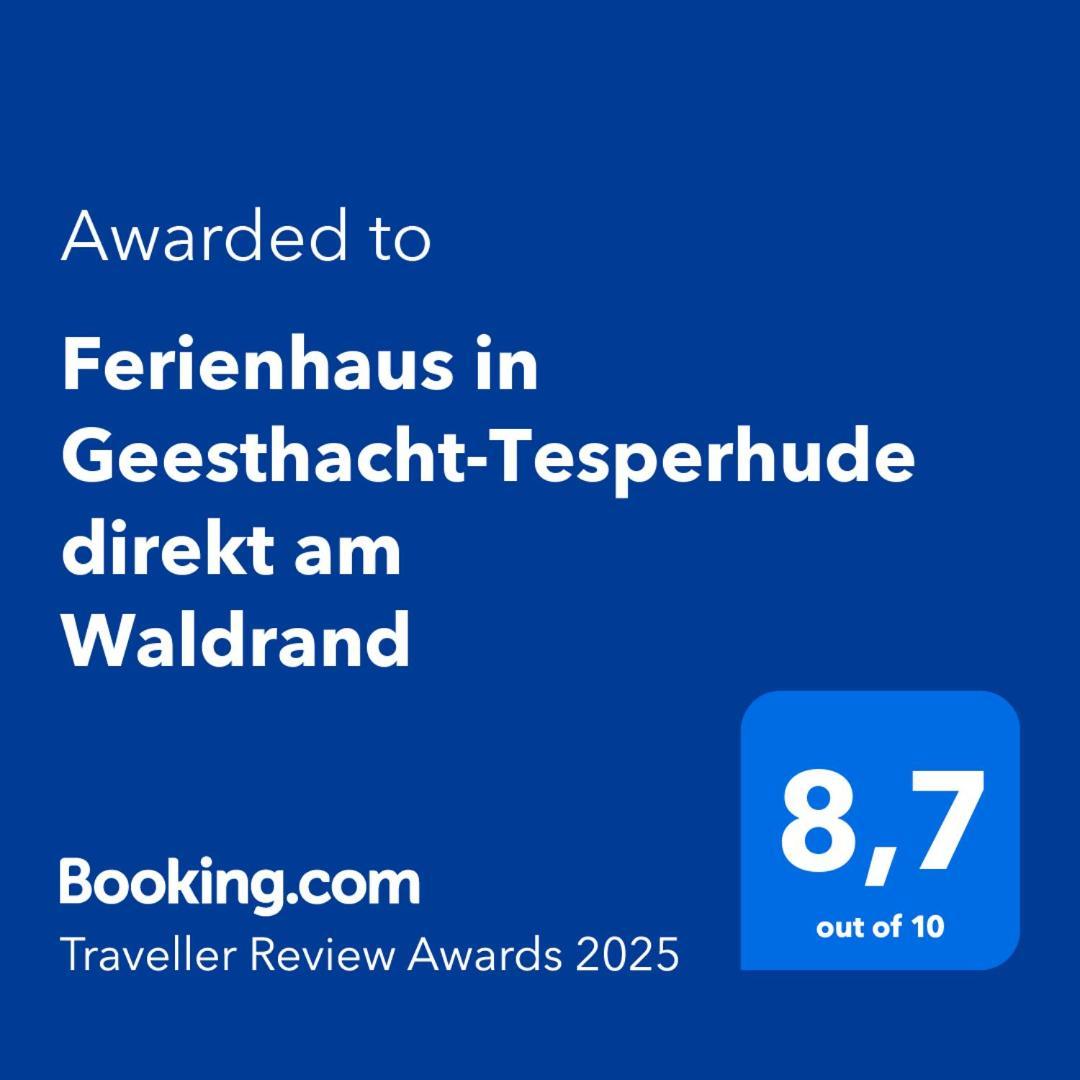 Ferienhaus In Geesthacht-Tesperhude Direkt Am Waldrand Bagian luar foto